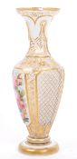 19TH CENTURY BOHEMIAN OVERLAY GLASS VASE