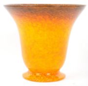 RETRO 20TH CENTURY STUDIO ART GLASS VASE BY MONART SCOTLAND