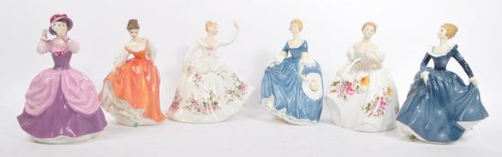 COLLECTION OF ROYAL DOULTON PORCELAIN FEMALE FIGURES