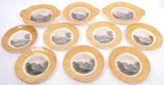 COLLECTION OF 19TH CENTURY VICTORIAN DINNER PLATES