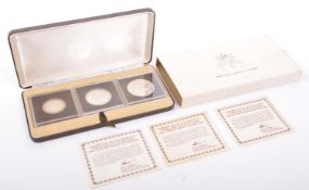 THREE MOUNTBATTEN CROWN COINS - TURKS & CAICOS ISLANDS