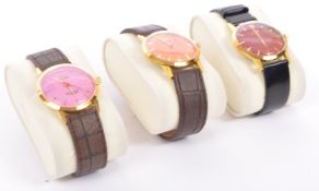 THREE SONA PARA SHOCK 17 JEWEL WRISTWATCHES