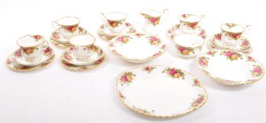ROYAL ALBERT OLD COUNTRY ROSES BONE CHINA TEA SERVICE