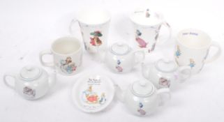 BEATRIX POTTER - COLLECTION OF PETER RABBIT PORCELAIN CHINA