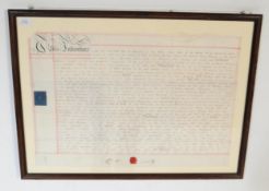 17TH / 18TH CENTURY WAX SEALED BRISTOL RELATED INDENTURE