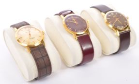 THREE SONA PARA SHOCK 17 JEWEL WRISTWATCHES