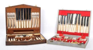 TWO VINTAGE 20TH CENTURY WOSTENHOLM & SHEFFIELD CANTEENS