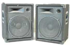 PAIR OF CONTEMPORARY GIG / CONCERT / CLUB LOUDSPEAKERS