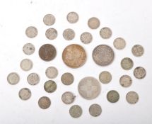 COLLECTION OF GEORGE V SILVER THREE PENCES