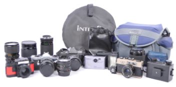 COLLECTION OF VINTAGE 20TH CENTURY CAMERAS & LENSES