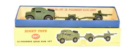 DINKY TOYS - NO. 697 25 POUNDER FIELD GUN DIECAST MODEL
