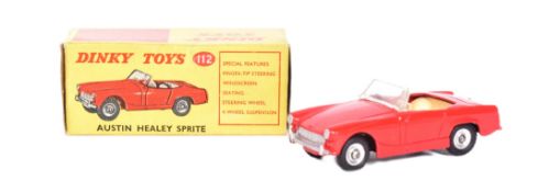 DINKY TOYS - 112 AUSTIN HEALEY SPRITE BOXED DIECAST MODEL