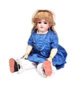 EARLY 20TH CENTURY GERMAN BISQUE HEADED DOLL