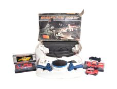 SCALEXTRIC - VINTAGE SCALEXTRIC SLOT CAR RACING SET & EXTRAS