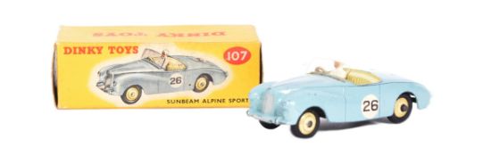 DINKY TOYS - 107 SUNBEAM ALPINE SPORTS DIECAST MODEL