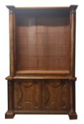 LARGE 20TH CENTURY VICTORIAN MAHOGANY LIBRARY BOOKCASE