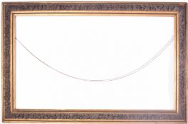 LARGE 19TH CENTURY CARVED AND GILT OAK FRAME