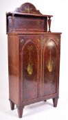 EARLY 20TH CENTURY EDWARDIAN MAHOGANY MUSIC CABINET