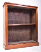 19TH CENTURY VICTORIAN WALNUT OPEN BOOKCASE