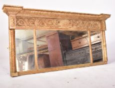 19TH CENTURY VICTORIAN GILTWOOD OVERMANTEL MIRROR