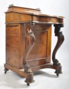 LATE 19TH CENTURY VICTORIAN WALNUT DAVENPORT WRITING BUREAU