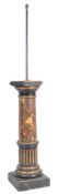 FAUX MARBLE COLUMN FLOOR STANDING STANDARD LAMP LIGHT