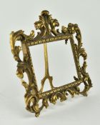 EARLY 20TH CENTURY CONTINENTAL BRASS PHOTOGRAPH FRAME