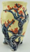 CLARICE CLIFF FOR WILKINSON LTD - VINTAGE CHERRY BLOSSOM VASE