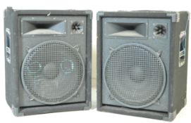 PAIR OF CONTEMPORARY GIG / CONCERT / CLUB LOUDSPEAKERS