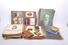 ASSORTED COLLECTION OF EPHEMERA - POSTCARD ALBUM
