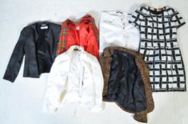 COLLECTION OF VINTAGE LADIES DESIGNER JACKETS & DRESS