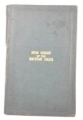 RICHARDSONS 1912 NEW CHART OF BRITISH ISLES MAP