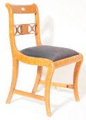REGENCY SATINWOOD TRAFALGAR CHAIR - HORSE HAIR SEAT