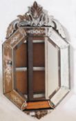 19TH CENTURY DECORATIVE VENETIAN WALL MIRROR