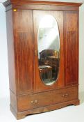EARLY 20TH CENTURY EDWARDIAN MAHOGANY WARDROBE