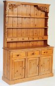 LARGE VINTAGE 20TH CENTURY COUNTRY PINE DRESSER