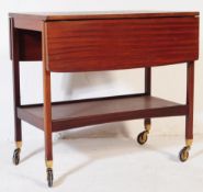 20TH CENTURY OAK FOLDING BUTLERS DRINKS SERVING TROLLEY