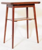 EARLY 20TH CENTURY INLAID MAHOGANY GAMES TABLE