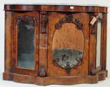 19TH CENTURY WALNUT & MARBLE CREDENZA BUFFET