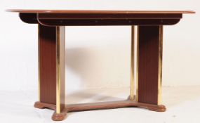 VINTAGE 20TH CENTURY MAHOGANY VENEERED DINING TABLE