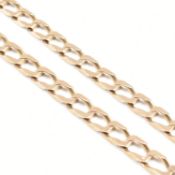 GOLD CURB LINK CHAIN NECKLACE