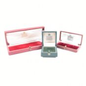 COLLECTION OF THREE GARRARD & CO LONDON JEWELLERY BOXES