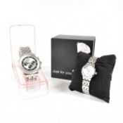 TWO CONTEMPORARY WRIST WATCHES