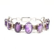 SILVER & AMETHYST BRACELET
