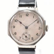 ROLEX - OCTAGONAL SHAPED SILVER 925 GENTS UNICORN WATCH