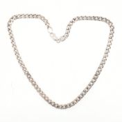 HALLMARKED SILVER CURB LINK CHAIN NECKLACE