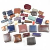 COLLECTION OF JEWELLERY BOXES CASES