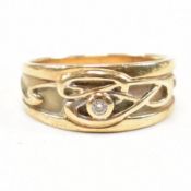 CLOGAU HALLMARKED 9CT GOLD BAND RING
