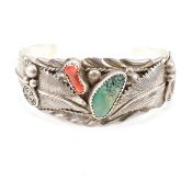 LESTER CRAIG NAVAJO STERLING SILVER CUFF BANGLE