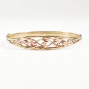 HALLMARKED 9CT GOLD CLOGAU TREE OF LIFE BANGLE